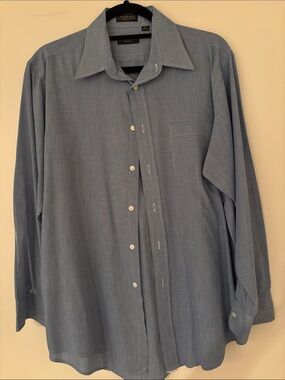 Cristian Dior Light Blue Button-Down Dress Shirt